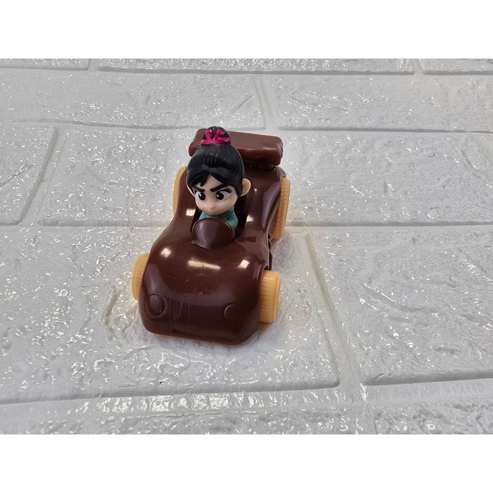 Disney Vanellope von Schweetz Race Car Toy Kids Brown Sugar Rush 2018 McDonald - Picture 2 of 7